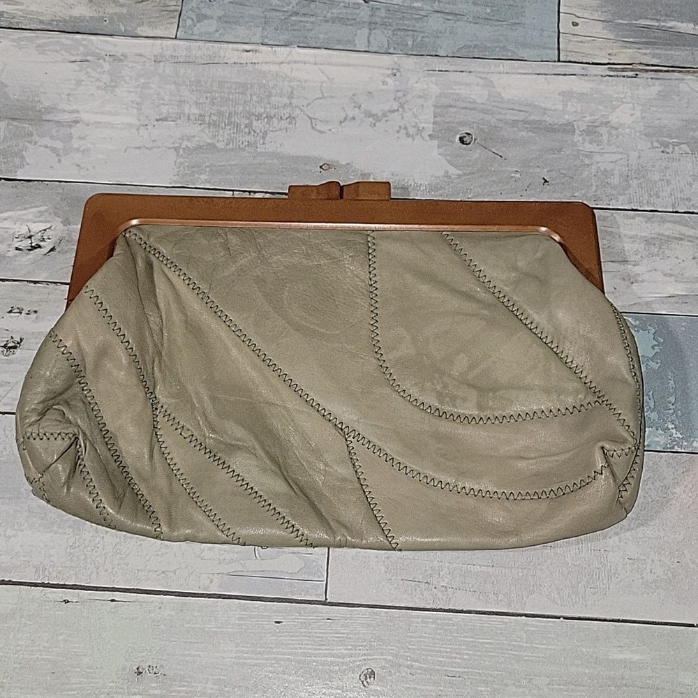 Vintage Olive Green Clitch Purse/Bag